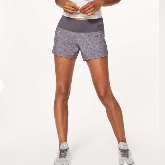 Lululemon Athletica Heather Lux Multi Black Shorts - Picture 1 of 7